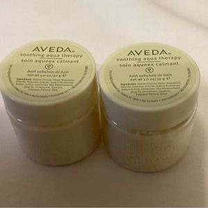 2- Aveda Soothing Aqua Bath Salts Travel - 2 oz